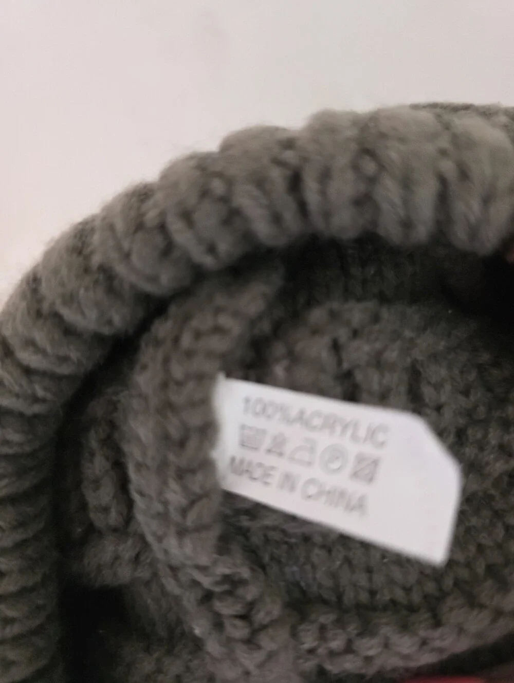 CC Ponytail Beanie Hat Cable Knit High Messy Bun Warm Winter Girls Olive Green